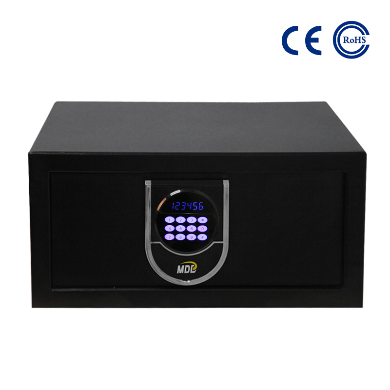 Factory supplied Manufacture Price Security Metal Wardrobe Top Open Hotel Safe Locker - Hotel Fashionable Style Digital Safe Box K-BE001 – Mdesafe detail pictures