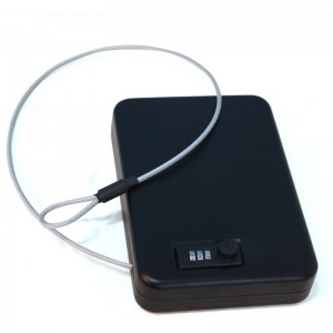 Small Pistol Box With Combination Lock Hand Gun Safe Box CH-45C