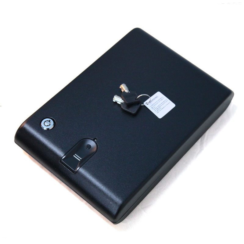 Well-designed Digital Security Safe Box - Biometric Fingerprint Storage Safe Box Black Steel Pistol Box D-120 – Mdesafe detail pictures