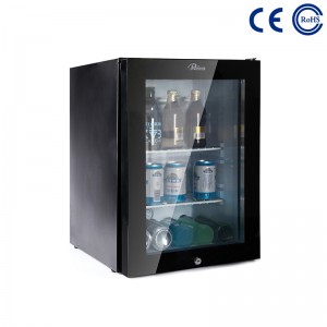Special Price for Hotel Thermoelectric Glass Door Slient Small Mini Bar - Hotel No Noise Absorption Mini Bar Fridge Without Compressor M-40T – Mdesafe