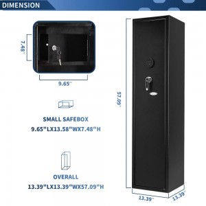 Rifle Cabinet Electronic Key Lock Security Safe