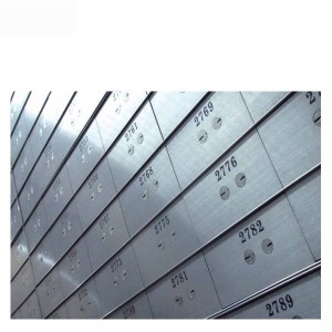 Secuirty Safe Deposit Box with Keys Valuables Storage Safe Box K-BXG45